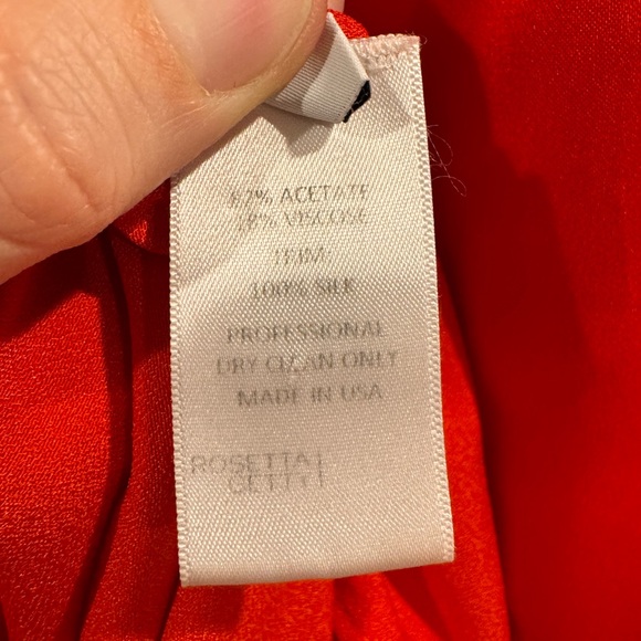 Rosetta Getty red cold shoulder gown - Picture 10 of 14